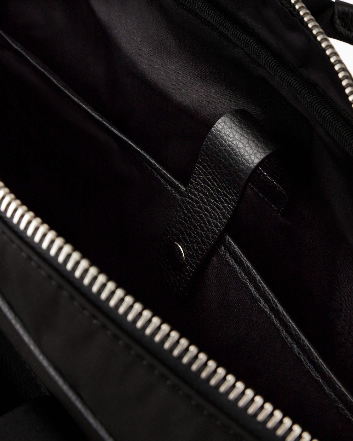Aktentasche aus Nylon und vollnarbigem Leder ASV Folie 3