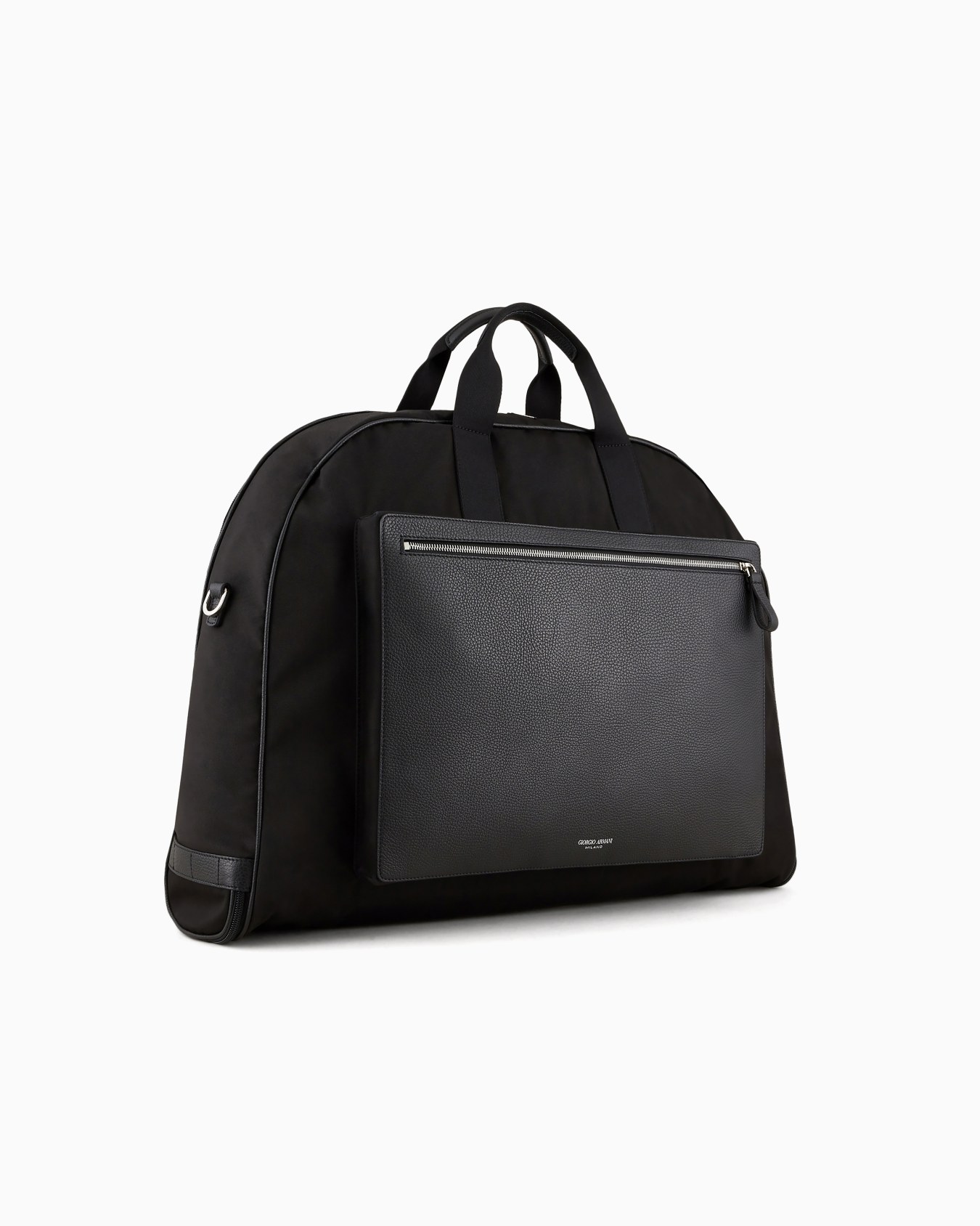 Nylon and pebbled leather suit carrier ASV Slide 1