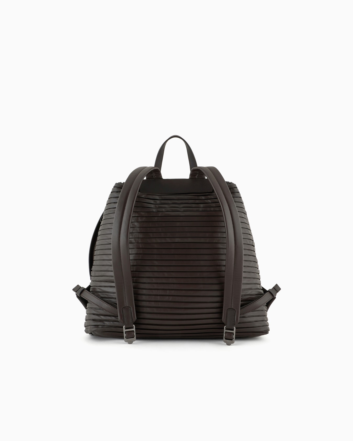 Bolso mochila de napa plisada Diapositiva 2