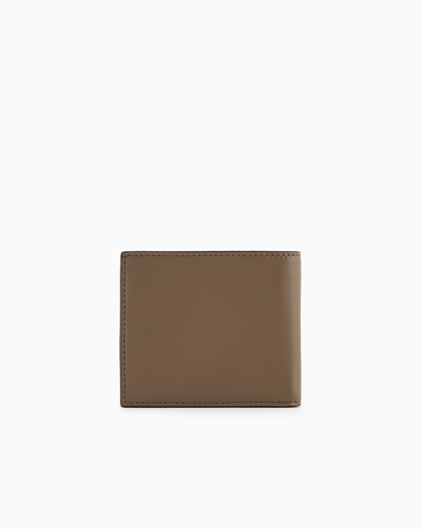 Nappa-leather bifold wallet with embroidered logo Slide 1