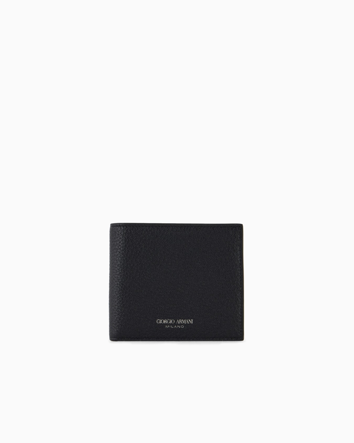 Printed leather wallet Slide 0