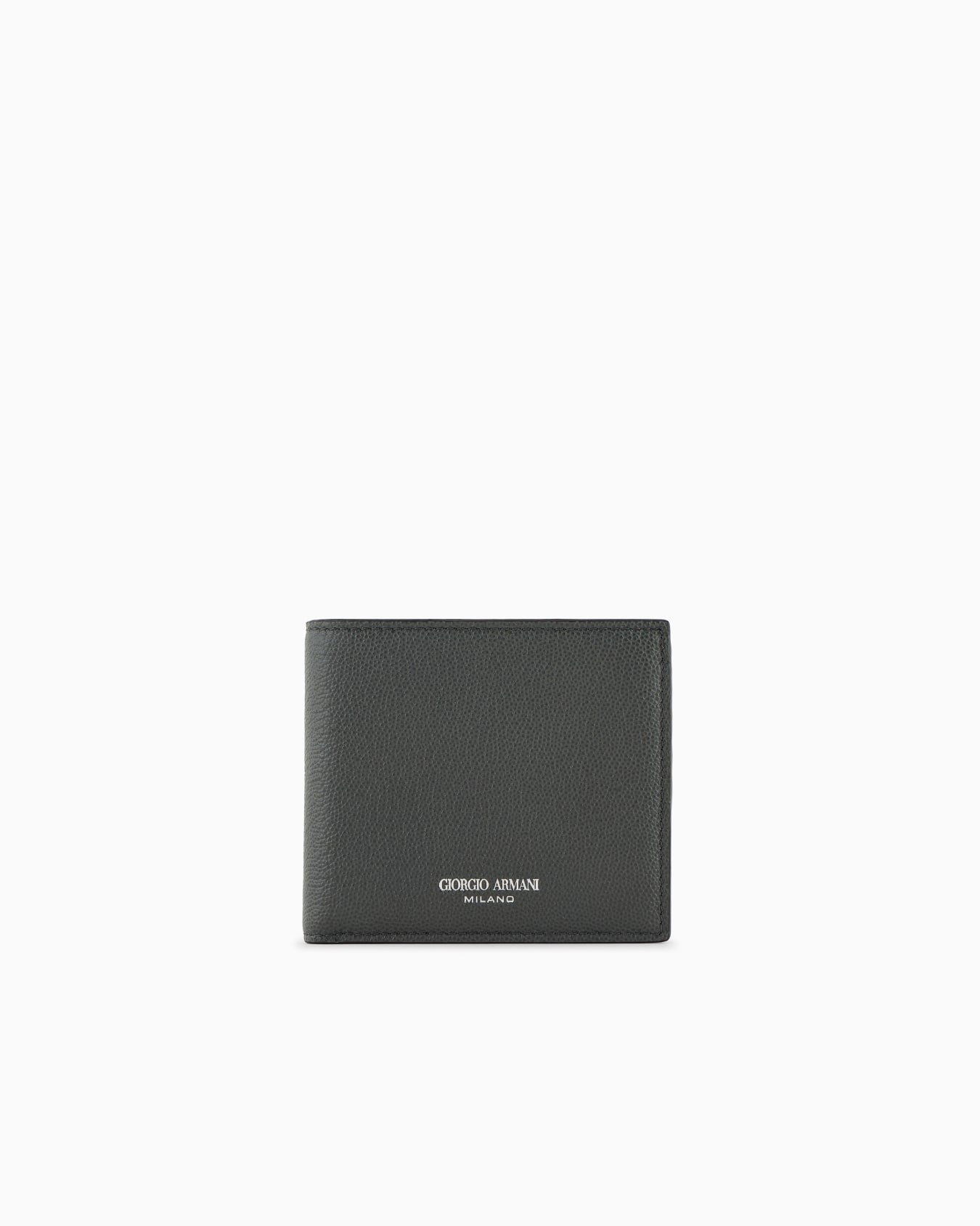 Printed leather wallet Slide 0