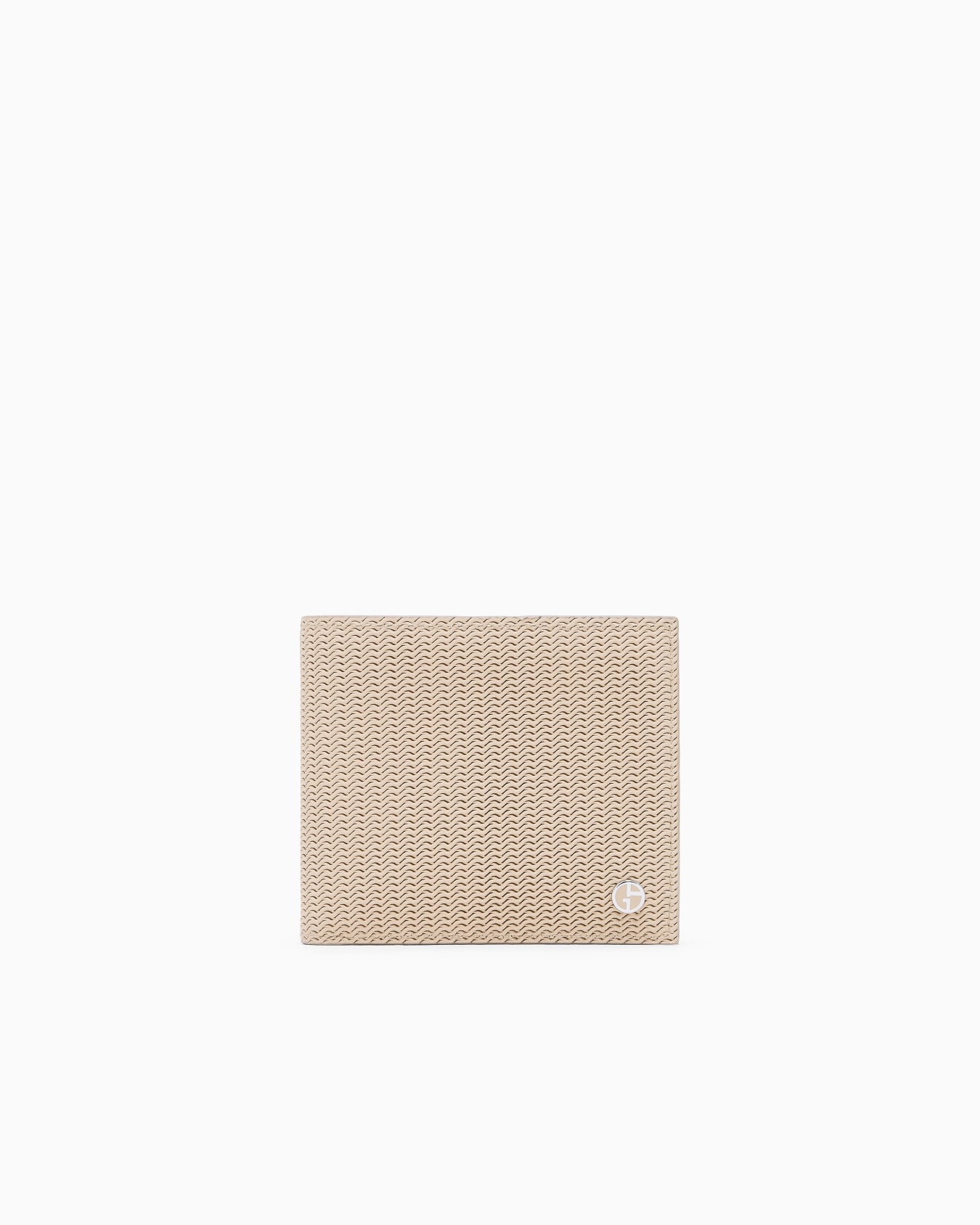 Bifold wallet in embossed leather Slide 0