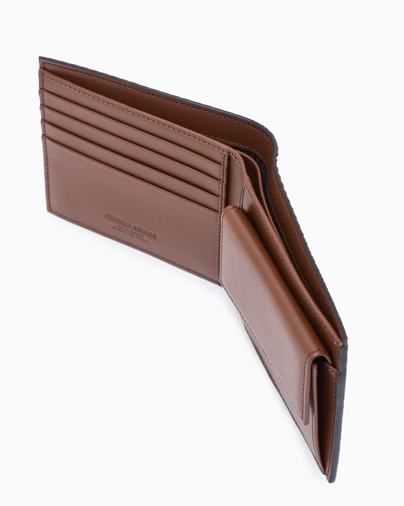 Bifold-Portemonnaie aus bedrucktem Leder Folie 3