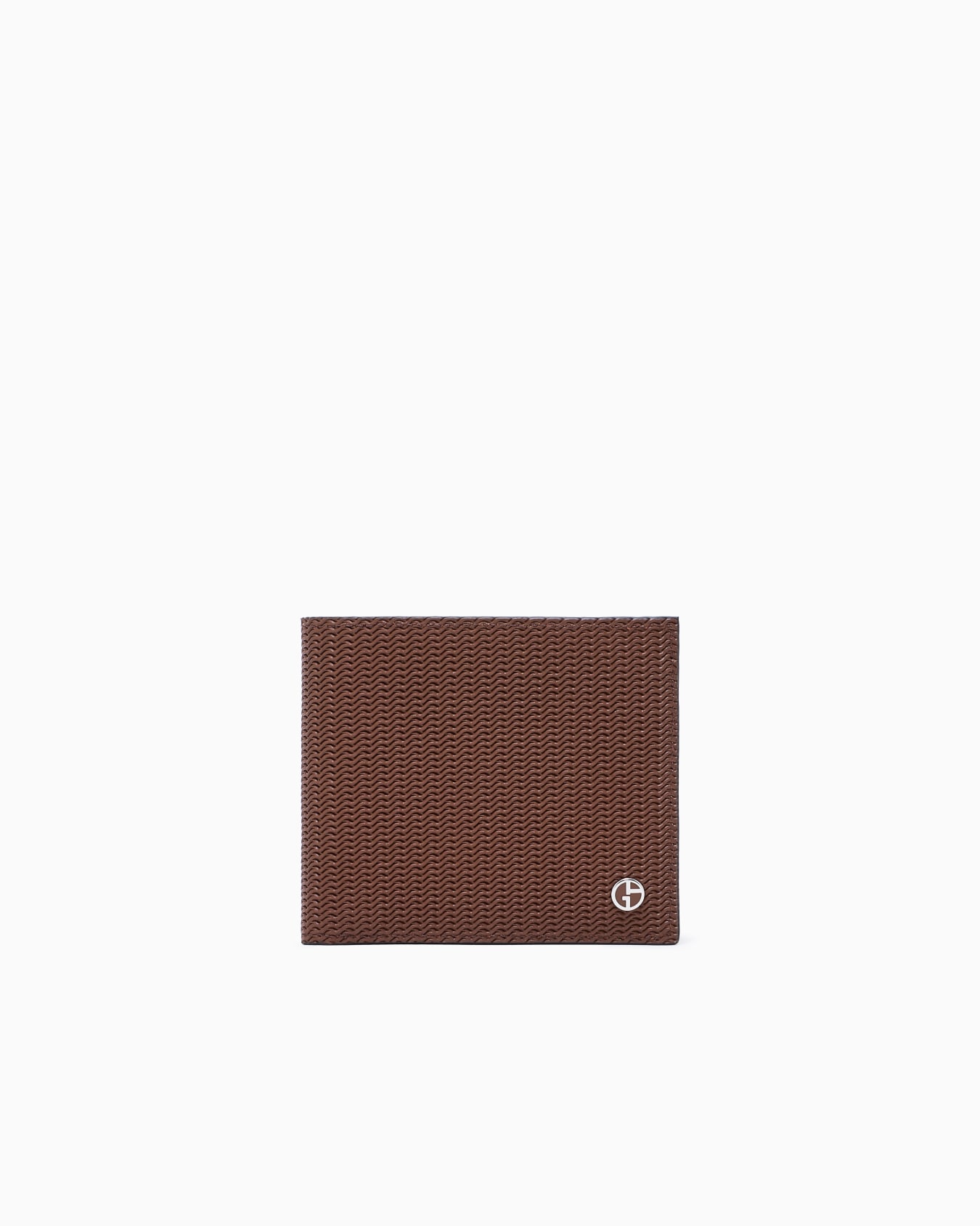 Bifold-Portemonnaie aus bedrucktem Leder Folie 0