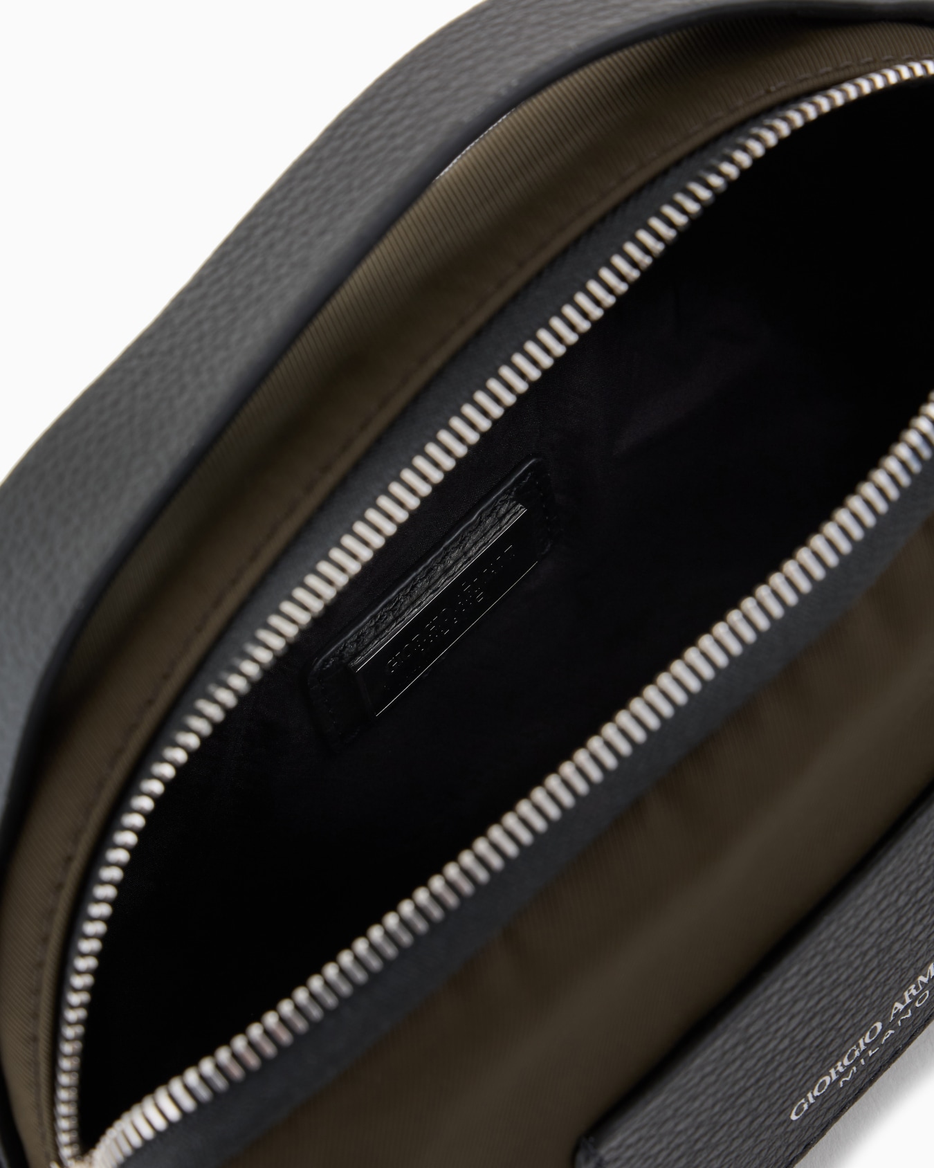 Mini sac porté croisé en nylon et cuir ASV Diapositive 3