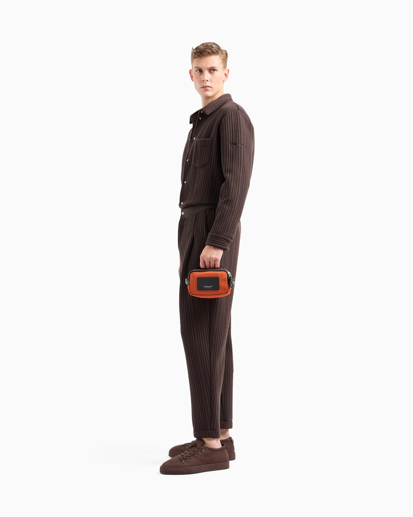 ASV mini crossbody bag in nylon and leather Slide 5