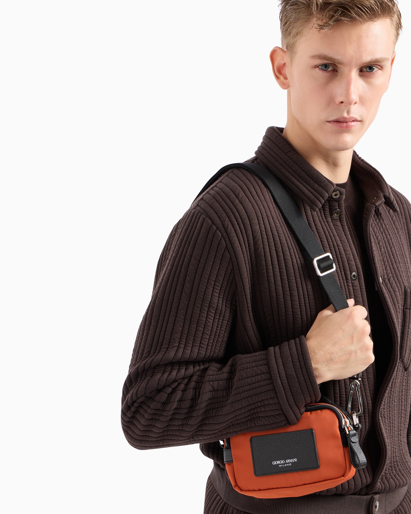 ASV mini crossbody bag in nylon and leather Slide 6