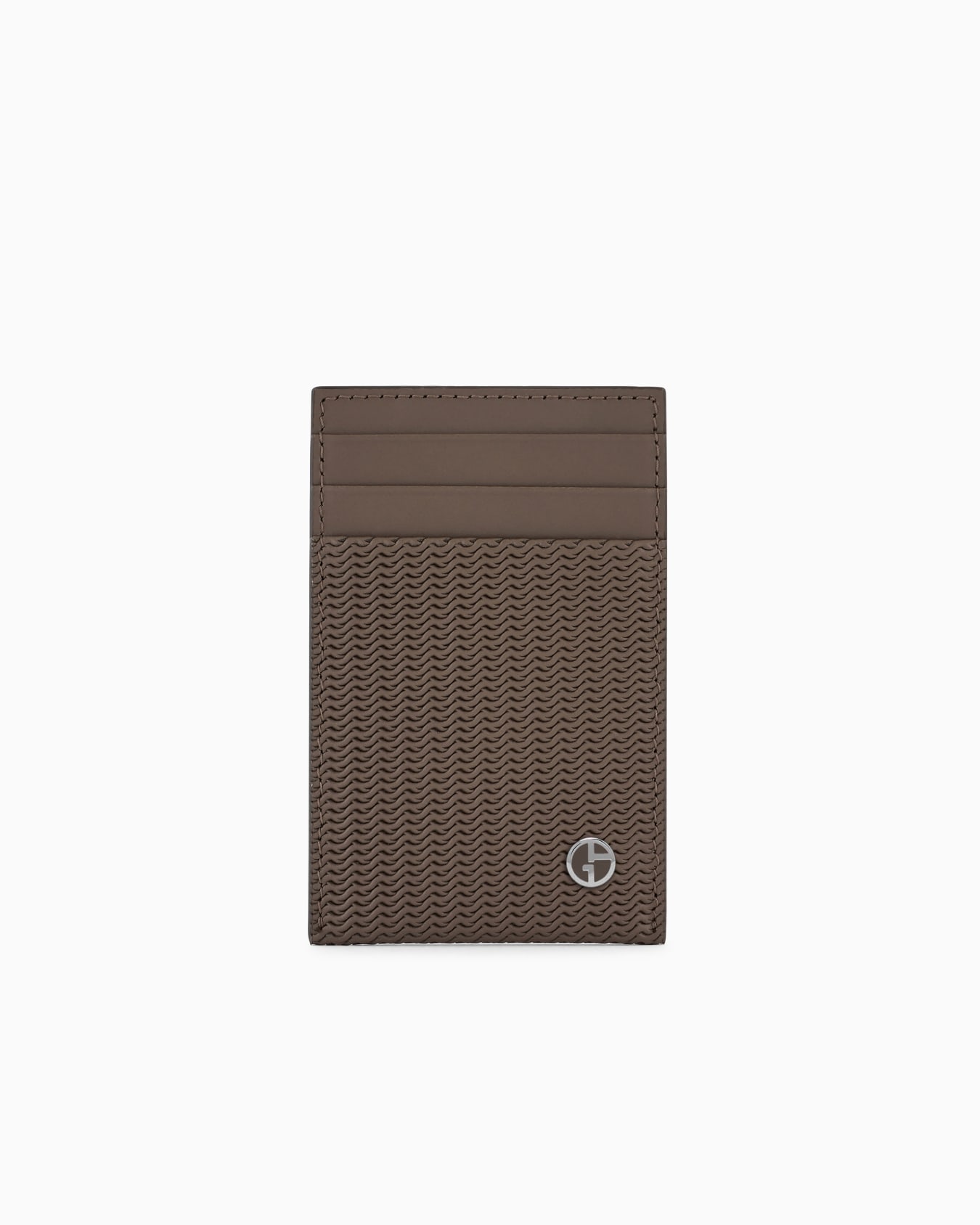 Card holder in embossed leather Slide 0