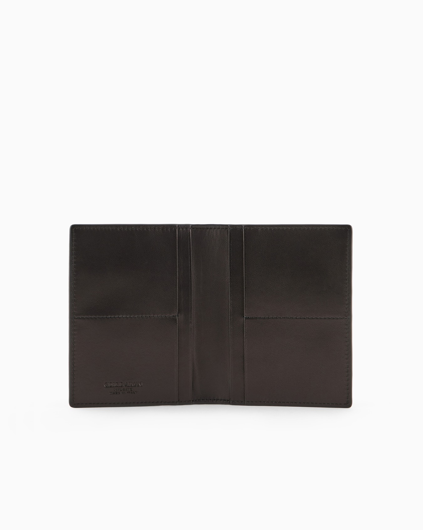 Nappa leather bifold passport holder Slide 2