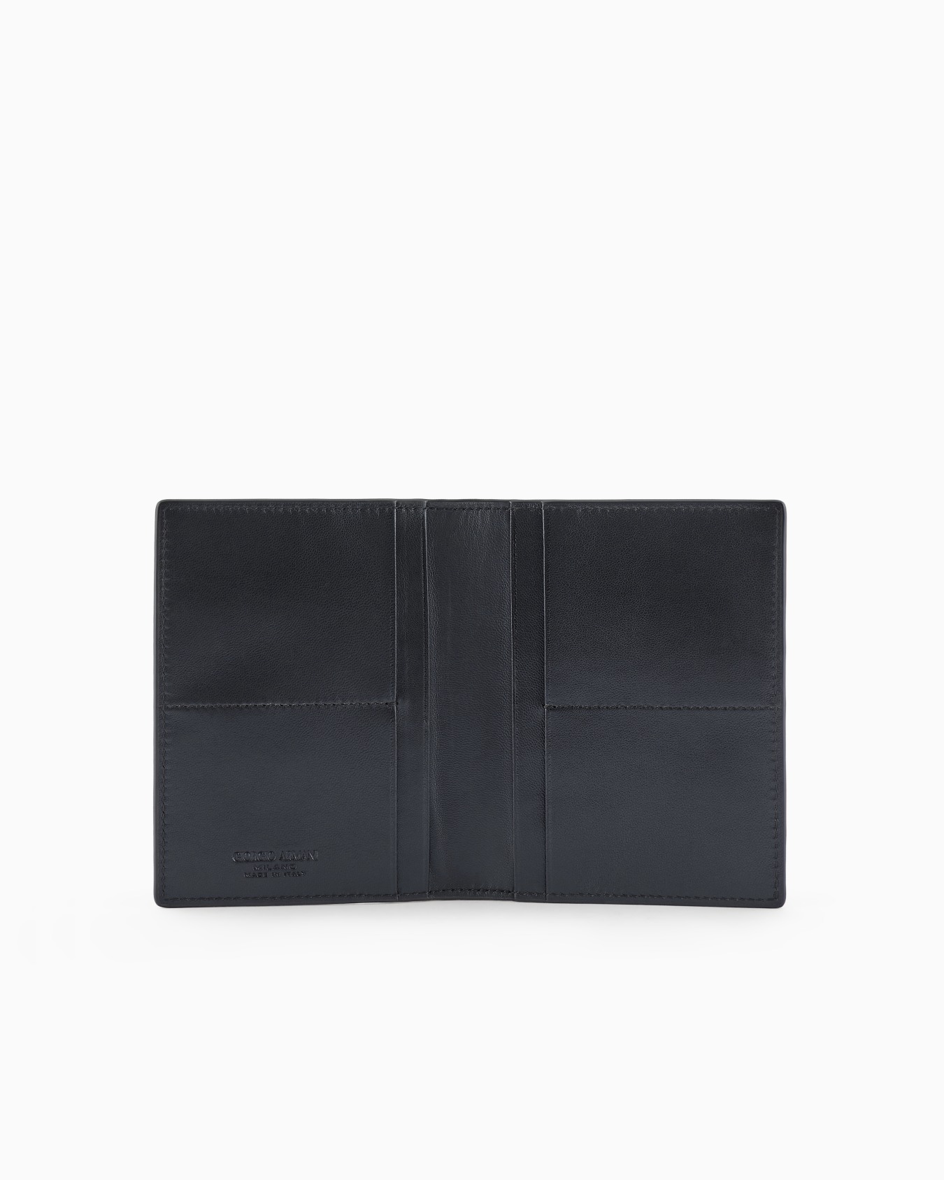 Nappa leather bifold passport holder Slide 2