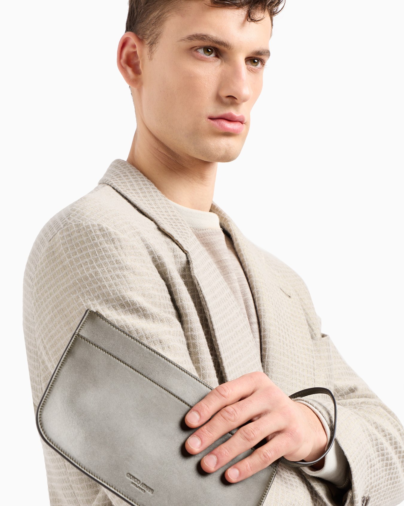 Nappa leather clutch bag Slide 5