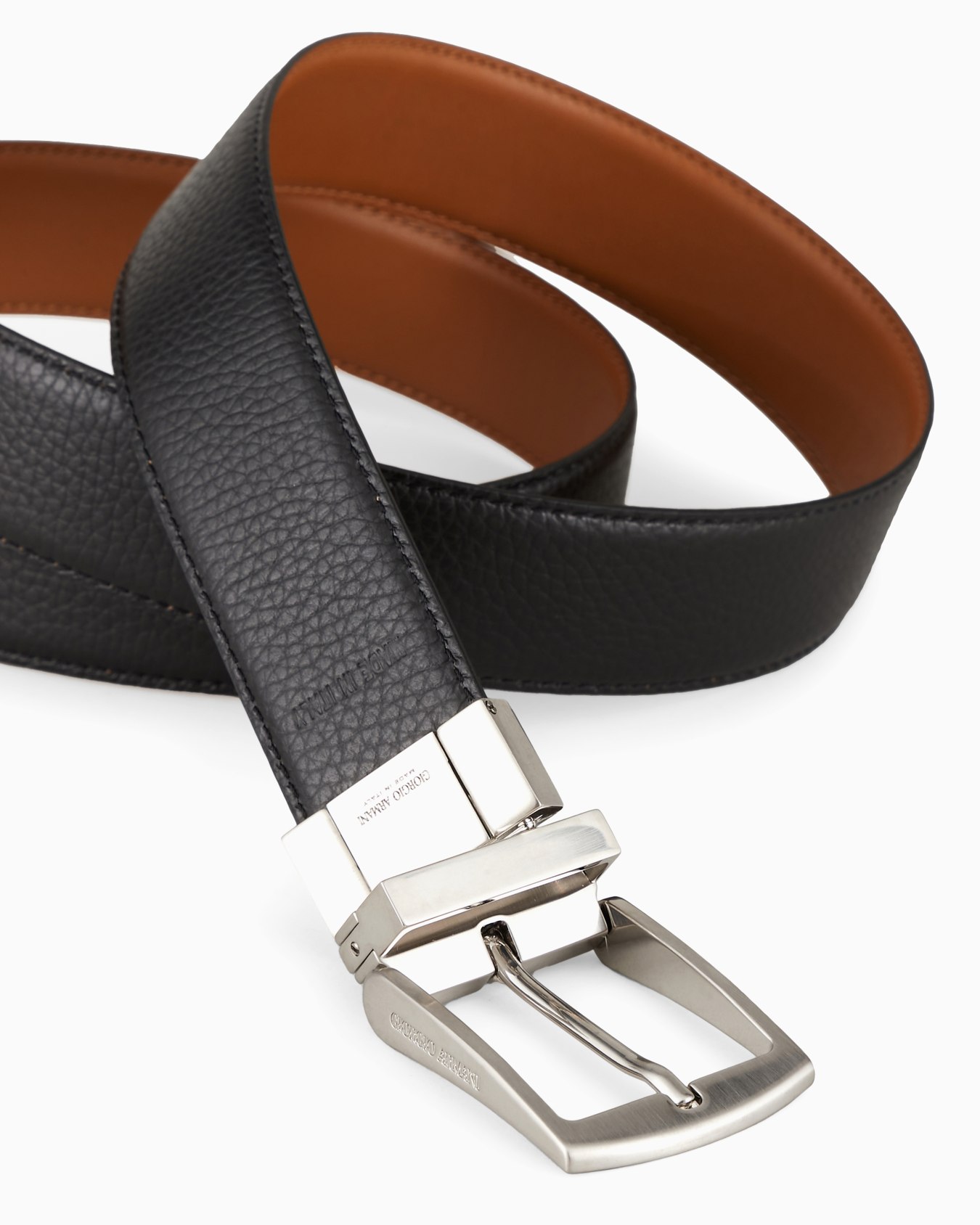 Ceinture réversible en cuir Diapositive 1