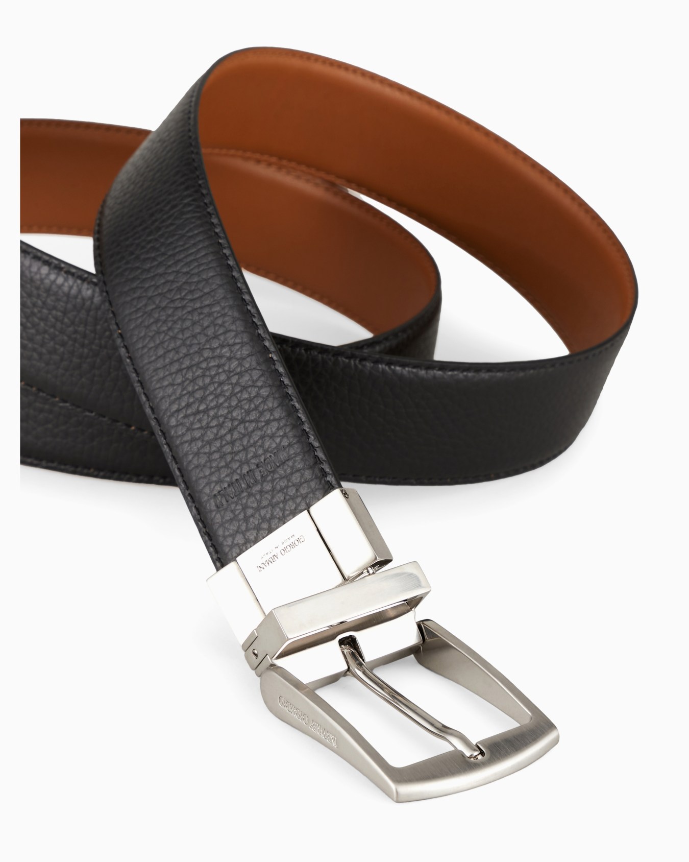 Reversible leather belt Slide 1