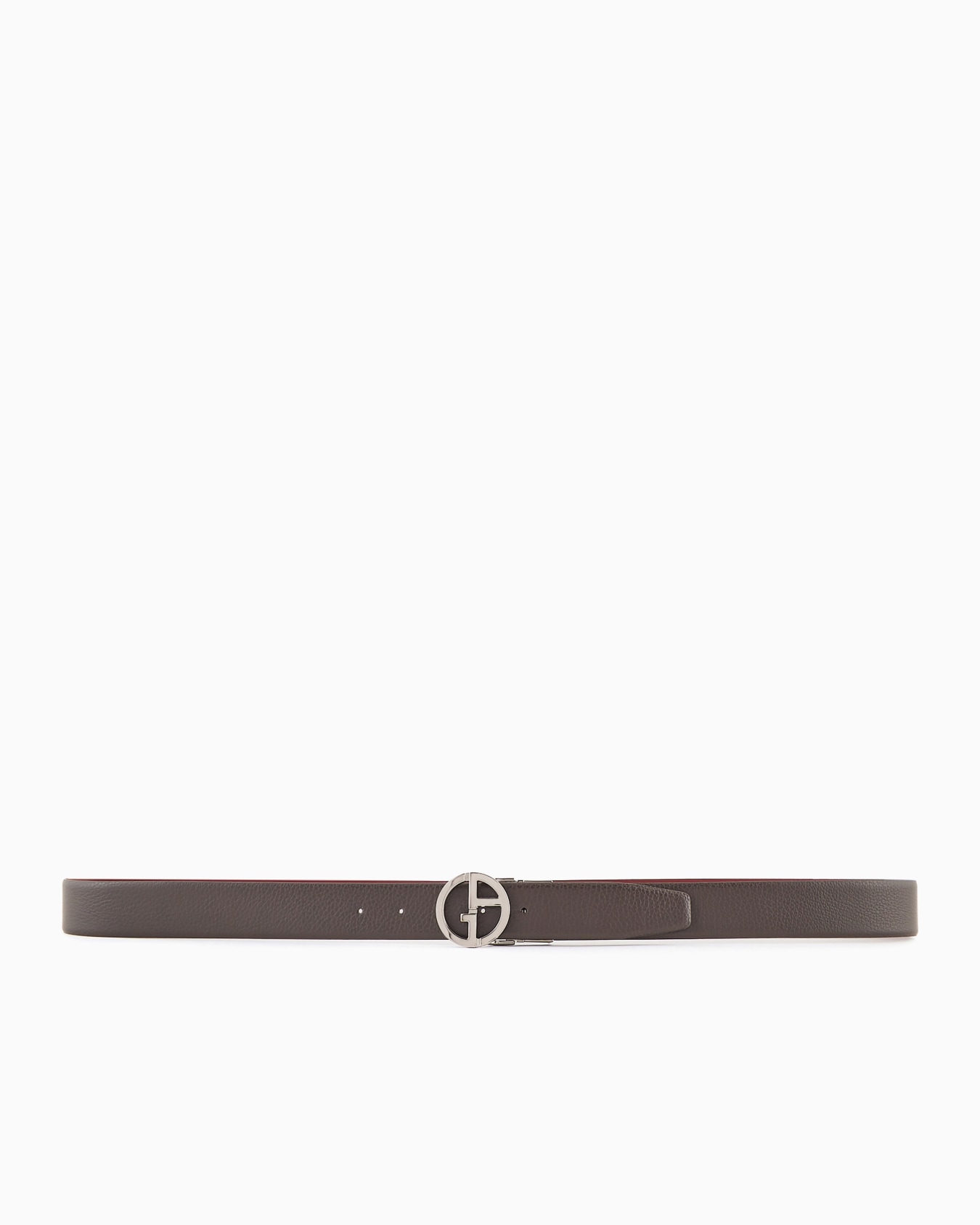 Two-toned, reversible leather belt Slide 2
