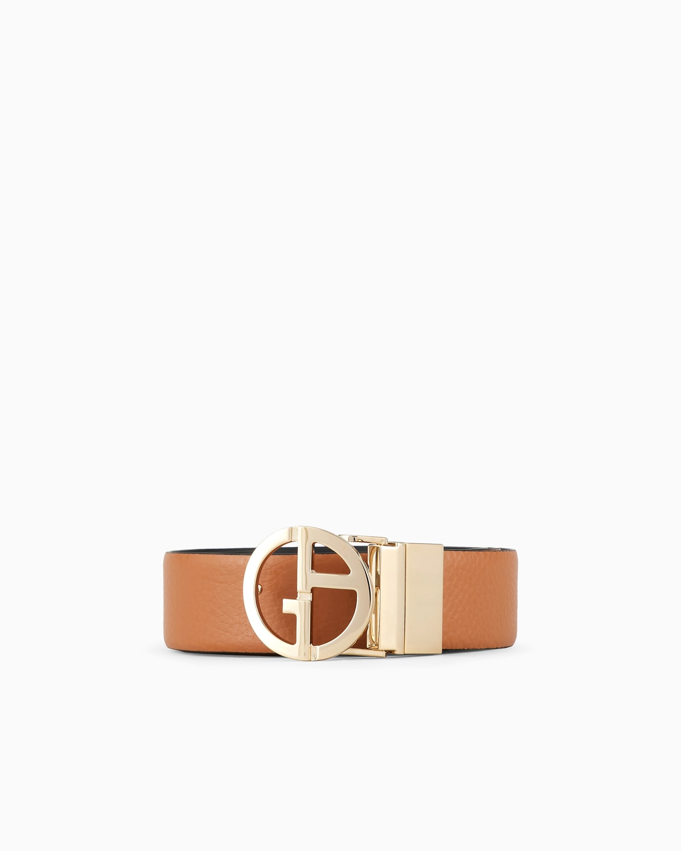 Two-toned, reversible leather belt Slide 0