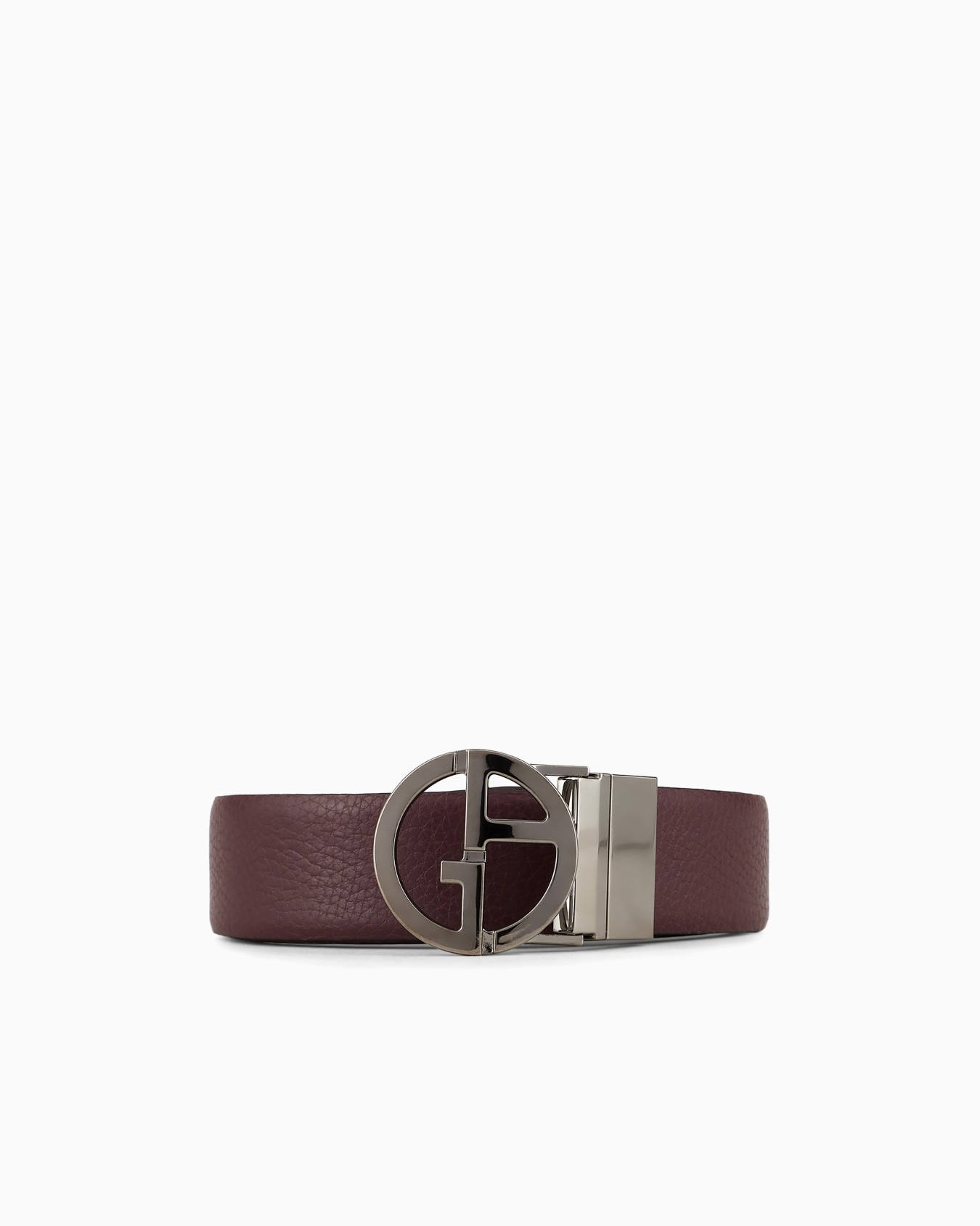Two-toned, reversible leather belt Slide 0