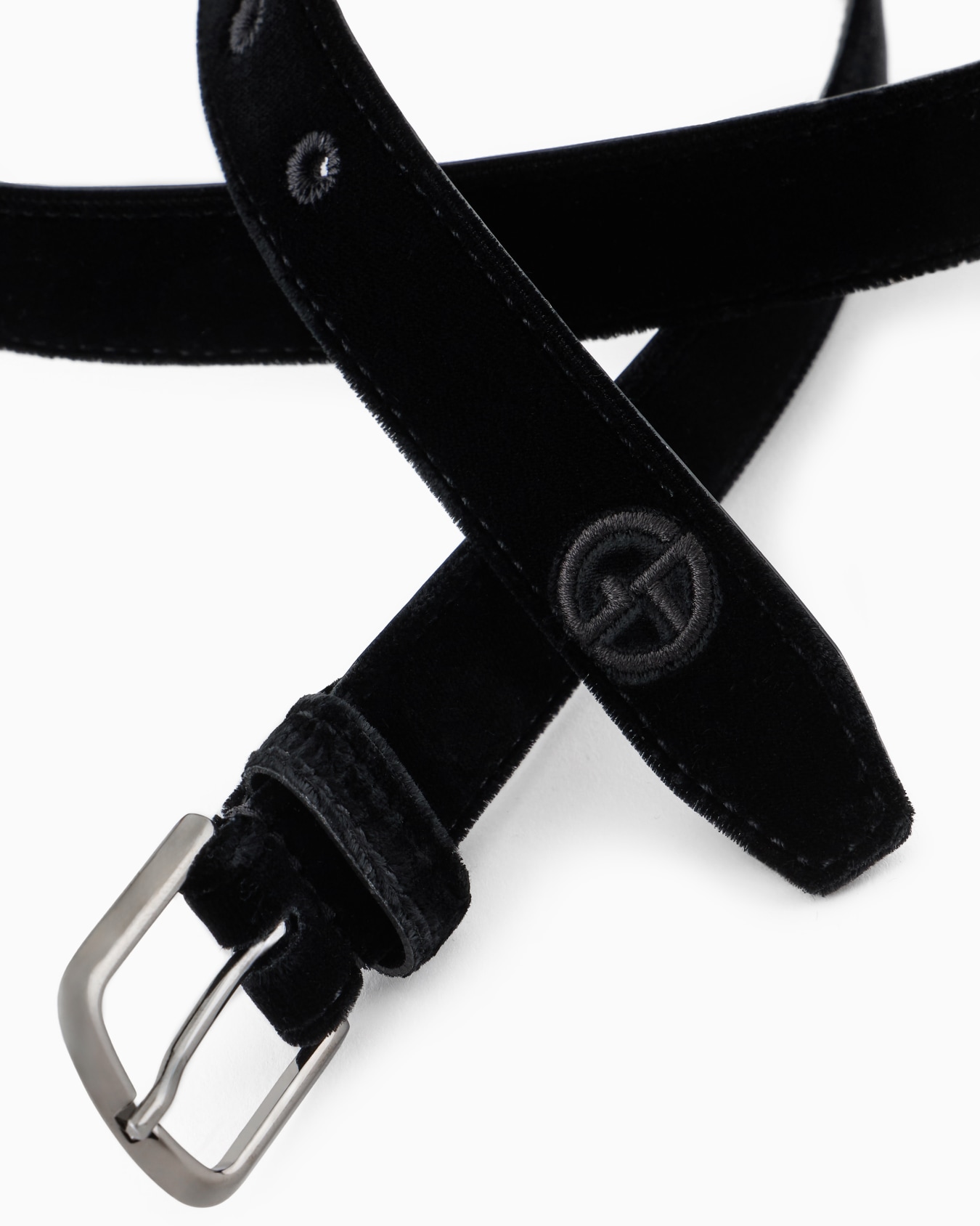 Velvet belt with buckle Slide 1