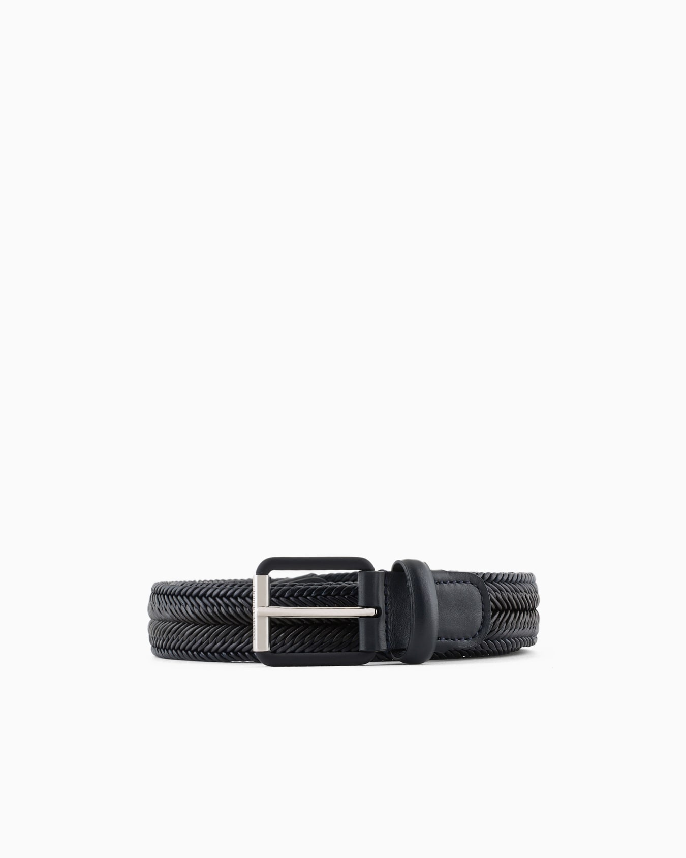 Woven leather belt Slide 0