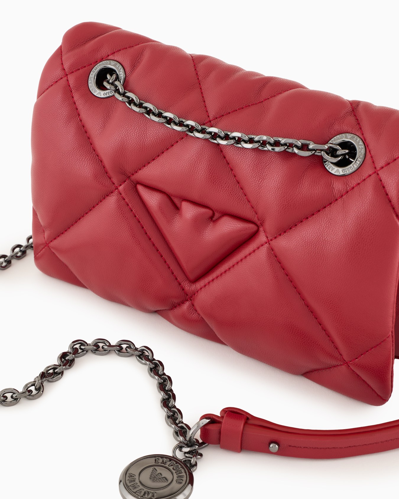 Borsa a tracolla con patta effetto nappa matelassé Slide 4