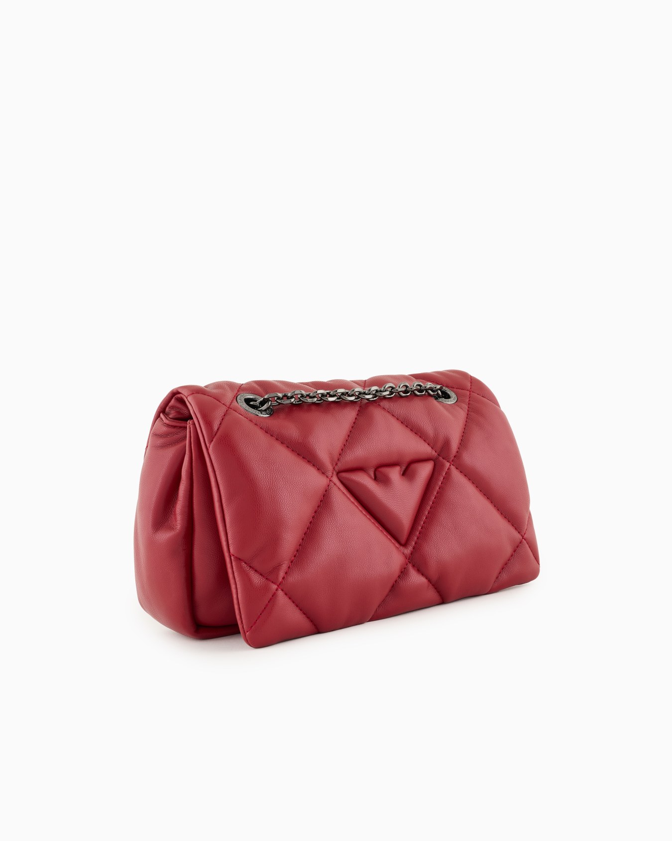 Borsa a tracolla con patta effetto nappa matelassé Slide 1