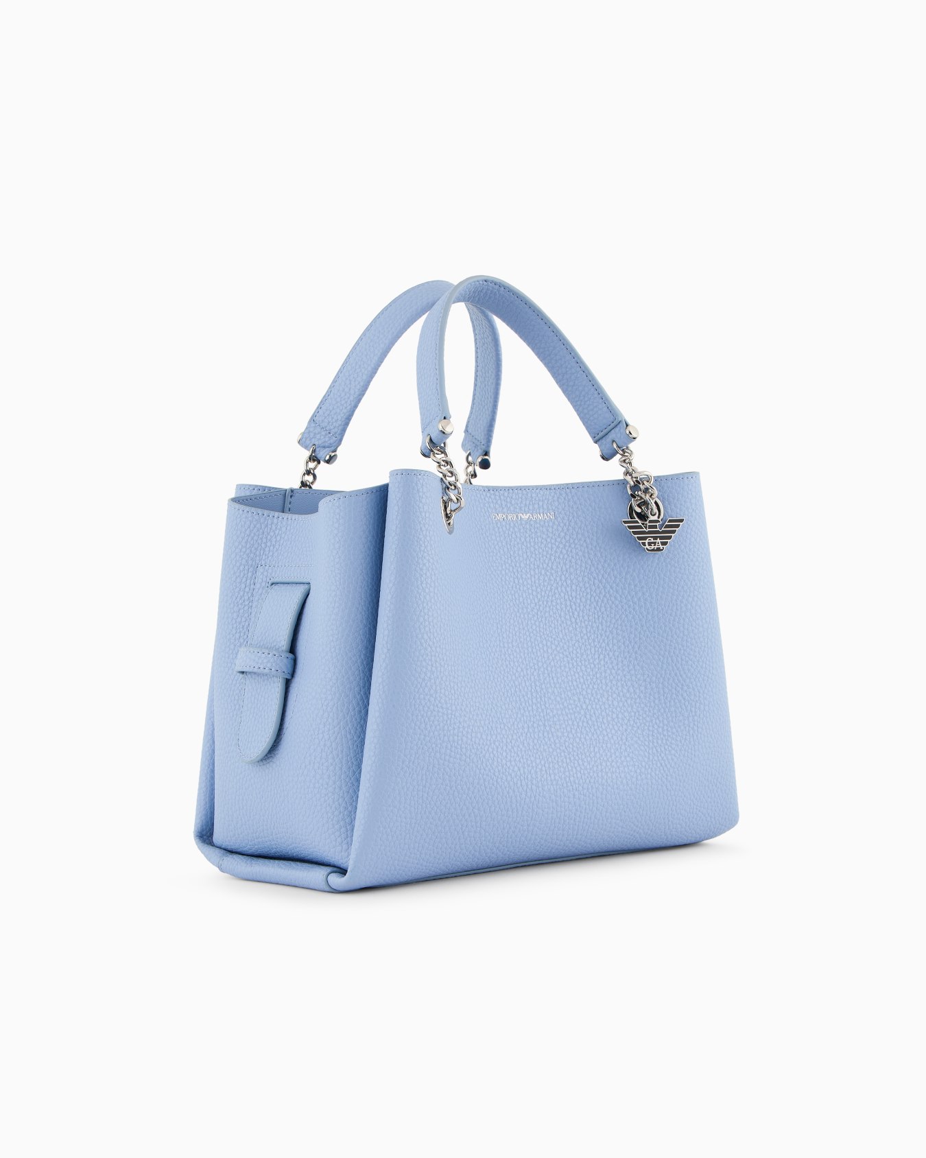 Palmellato leather-effect handbag with eagle charm Slide 1