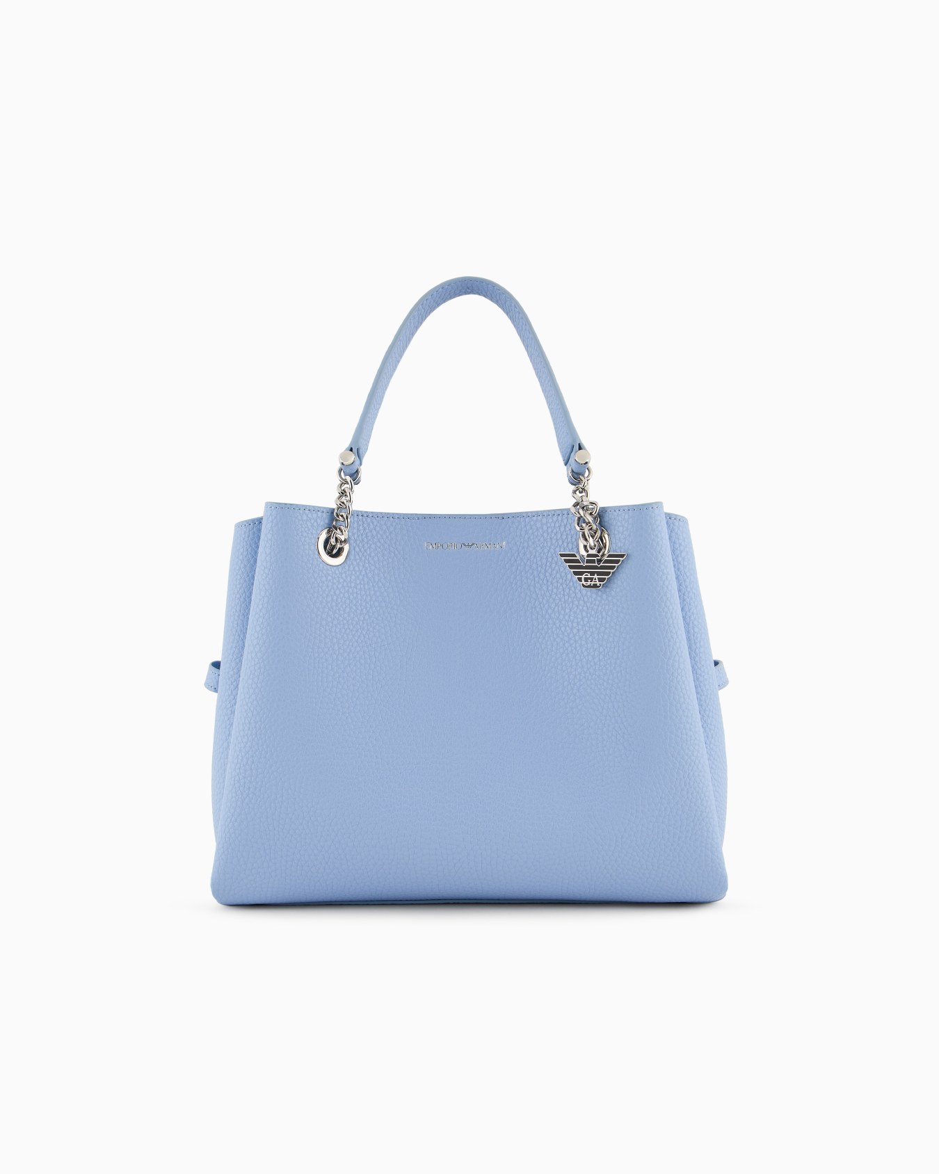 Palmellato leather-effect handbag with eagle charm Slide 0