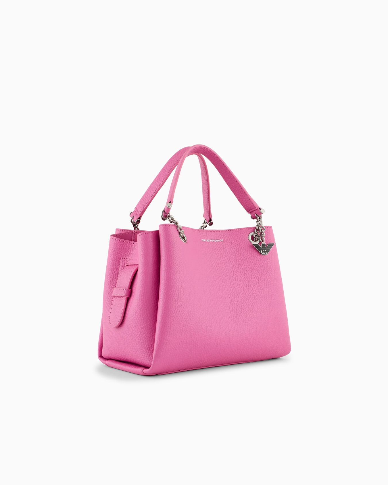 Palmellato leather-effect handbag with eagle charm Slide 1