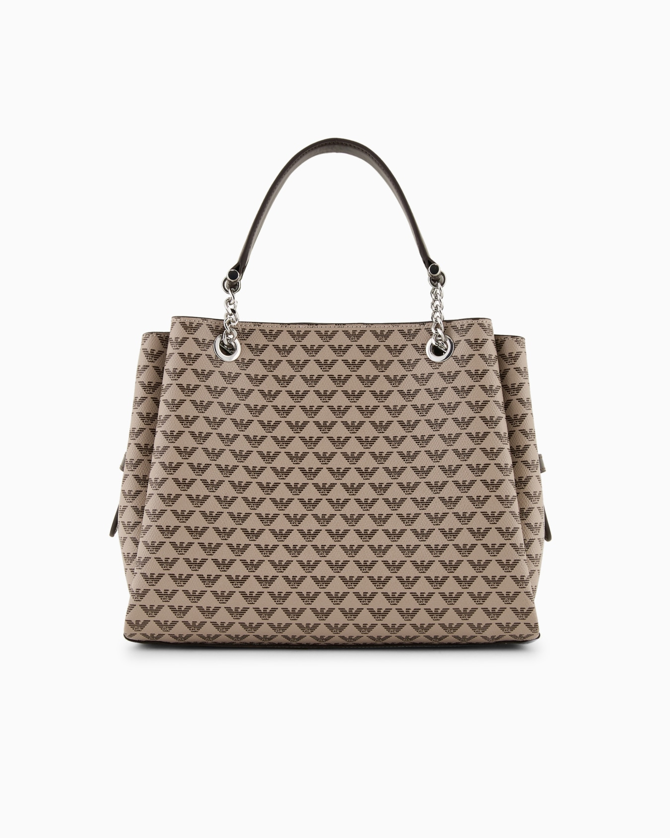 All-over eagle handbag with Milano 1981 logo print Slide 2