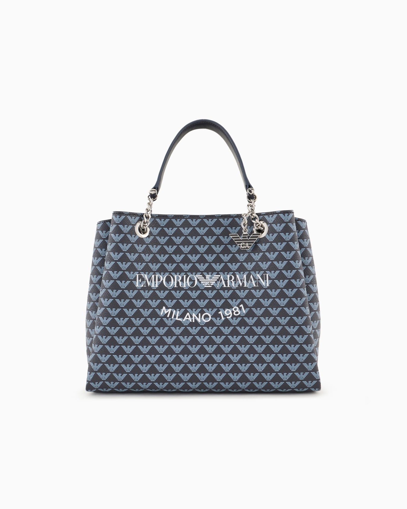 Bolso de mano con águila integral y logotipo Milano 1981 estampado Diapositiva 0