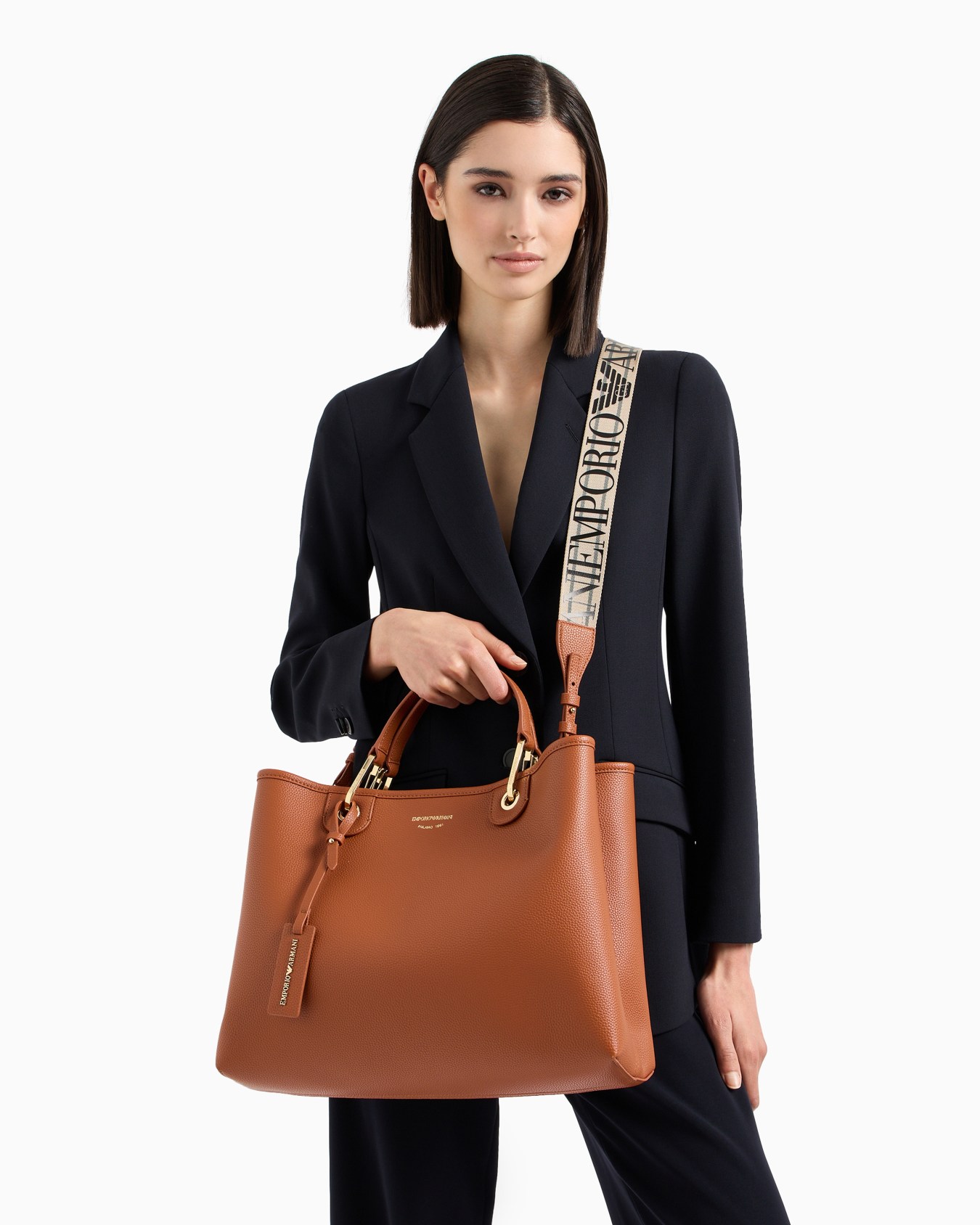 Medium MyEA shopper bag with deer print Slide 7