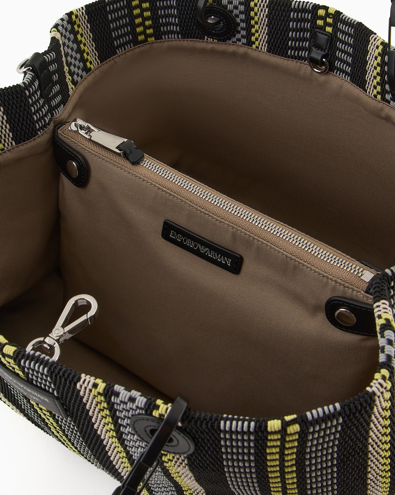 MyEA medium basketweave shopper bag Slide 3