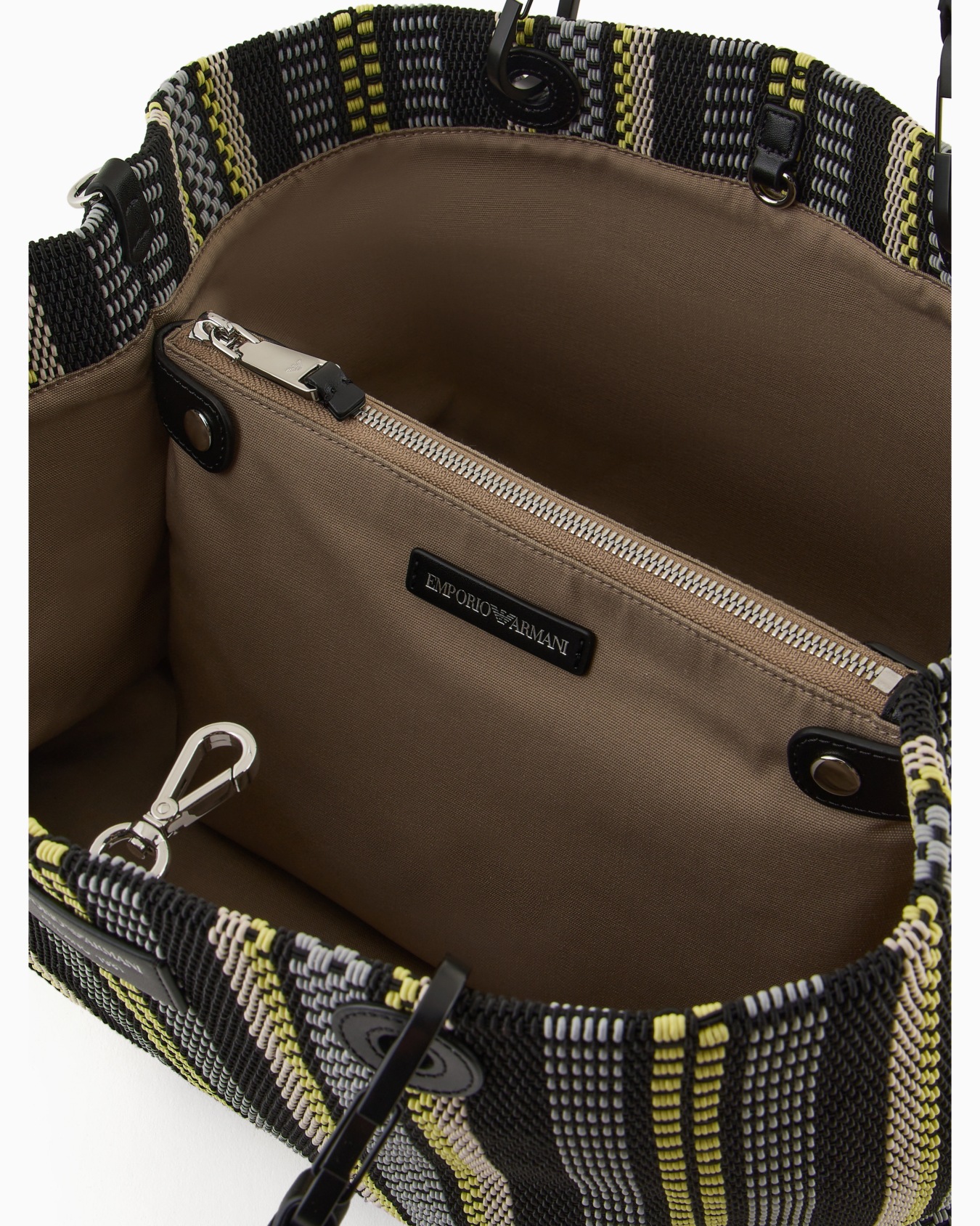 MyEA medium basketweave shopper bag Slide 3