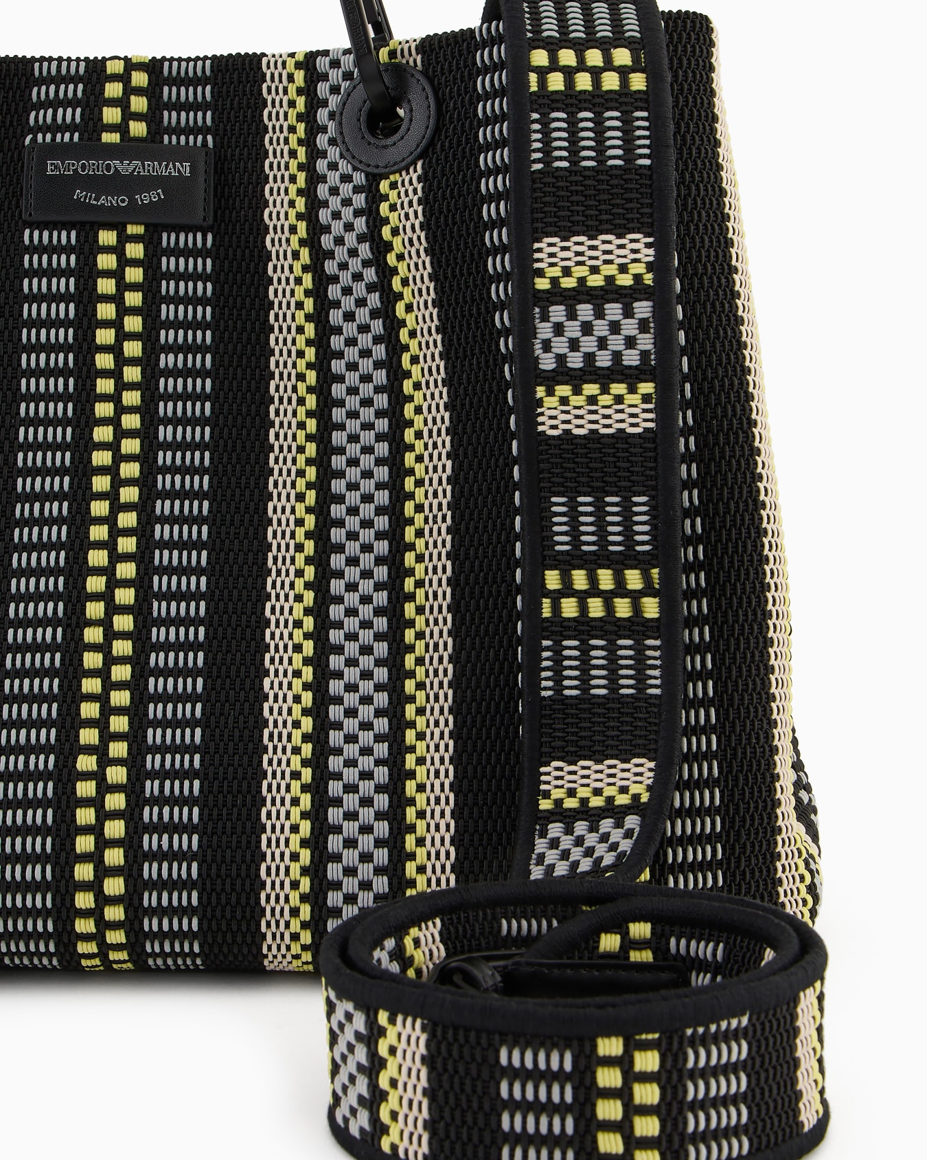 MyEA medium basketweave shopper bag Slide 4