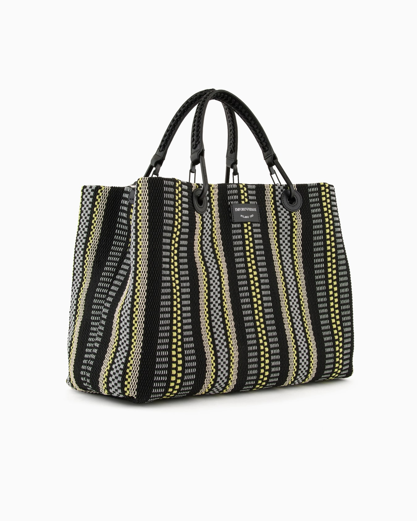 MyEA medium basketweave shopper bag Slide 1