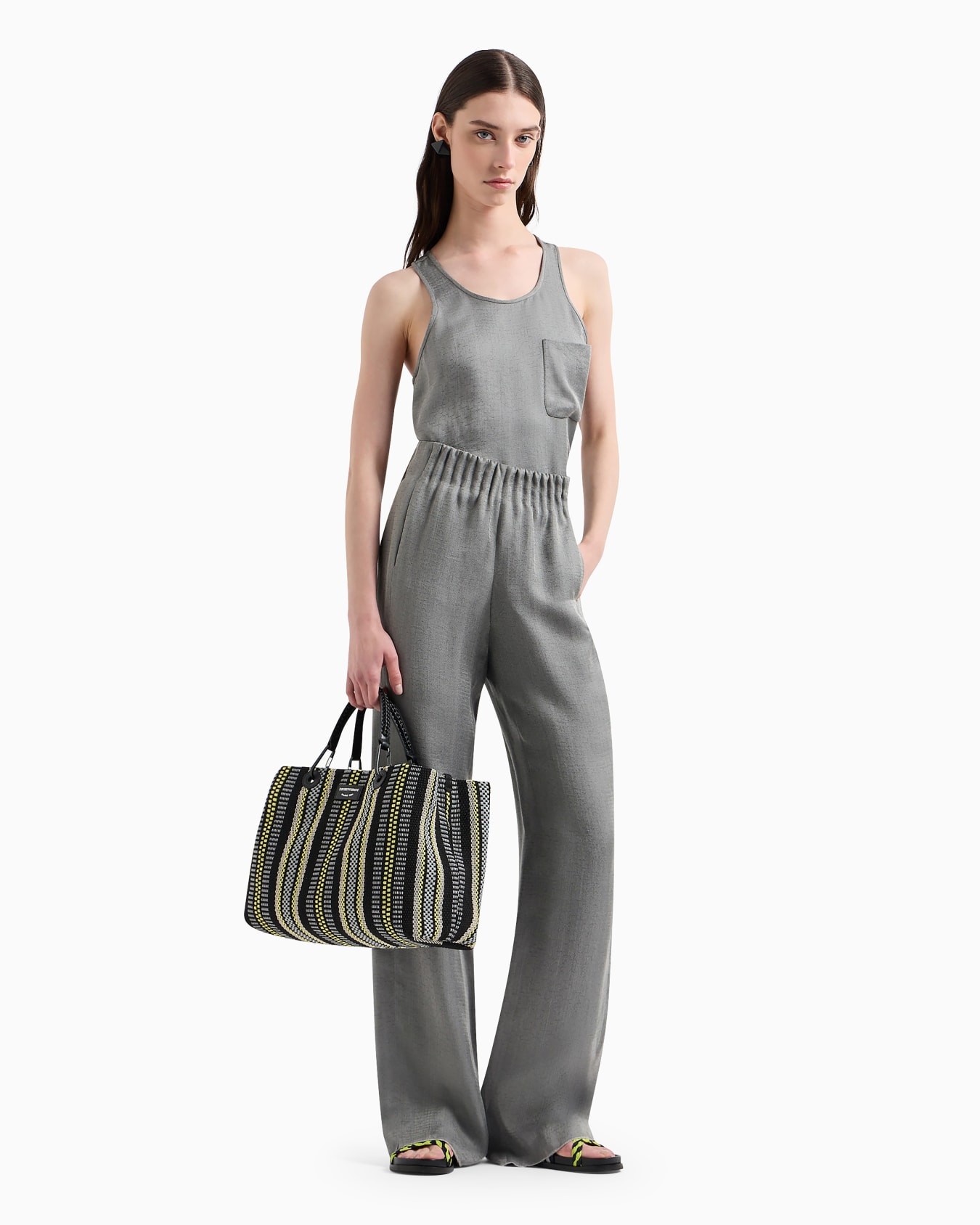 MyEA medium basketweave shopper bag Slide 6