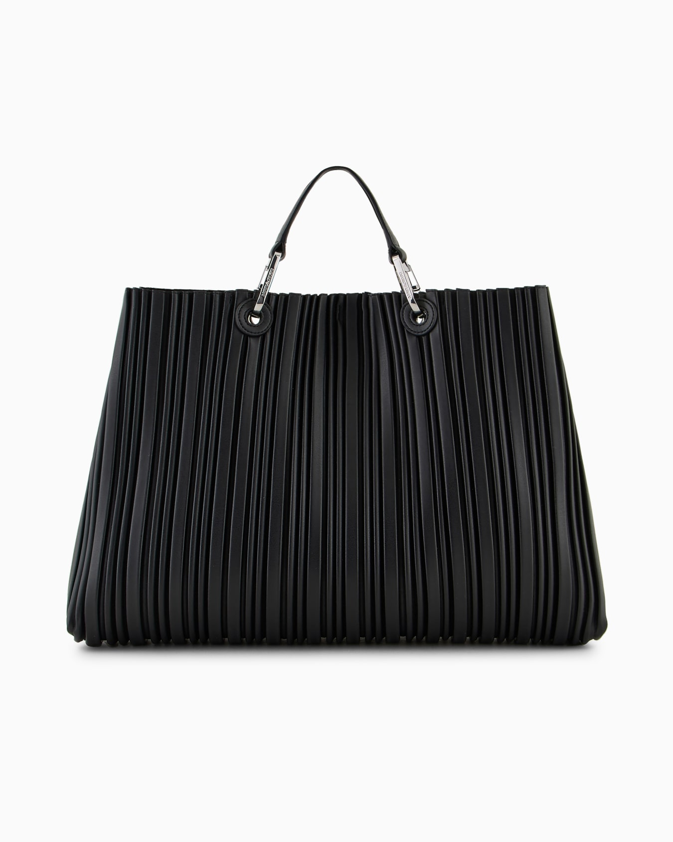 ASV medium MyEA shopper bag in pleated, recycled faux nappa leather Slide 2