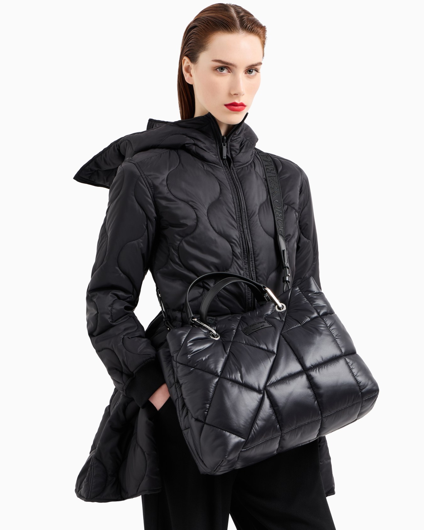 Bolso shopper MyEA mediano de nailon acolchado Diapositiva 7