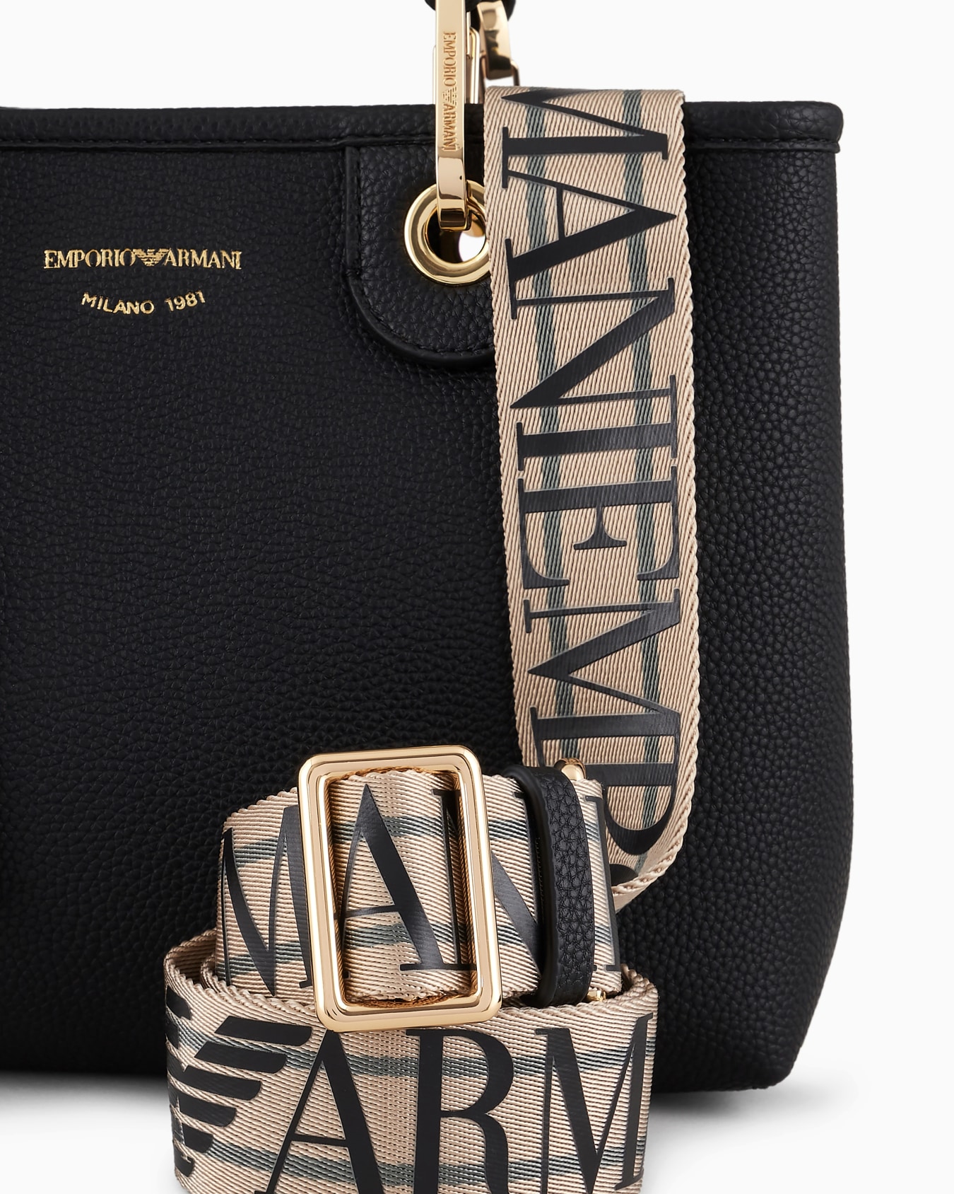 Small MyEA shopper bag with deer print Slide 5