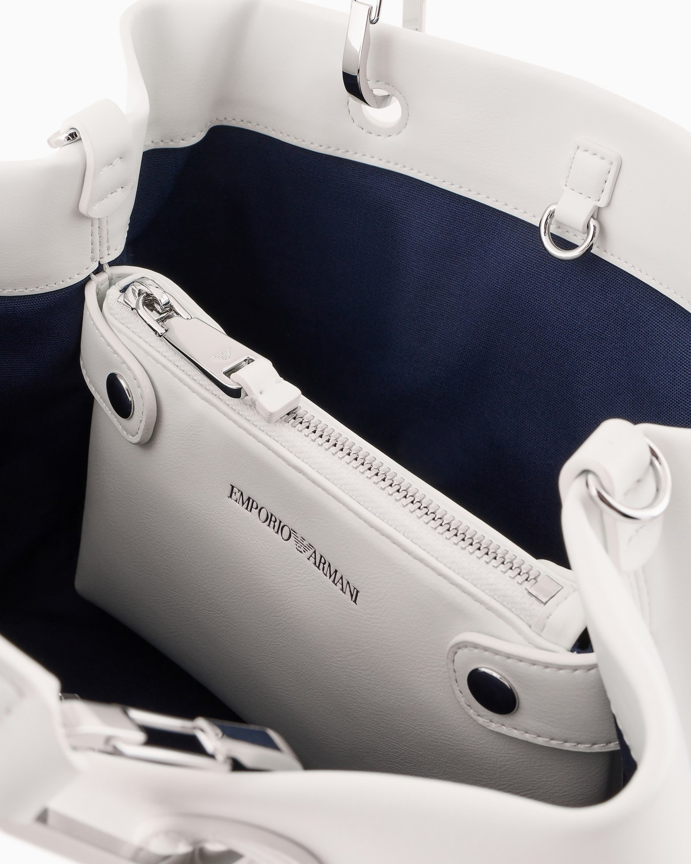 Bolso shopper MyEA pequeño con maxilogotipo en relieve Diapositiva 3