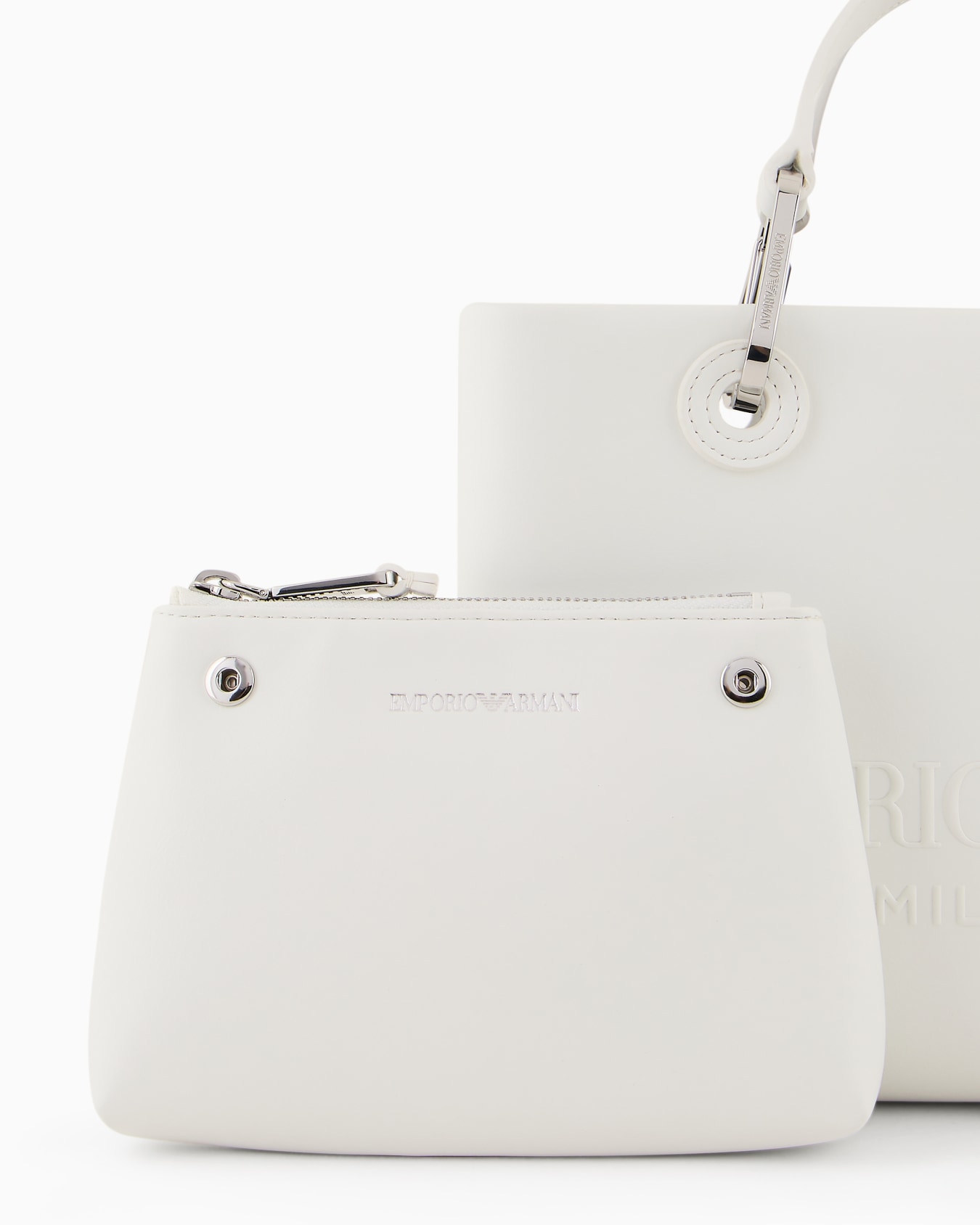 Bolso shopper MyEA pequeño con maxilogotipo en relieve Diapositiva 5