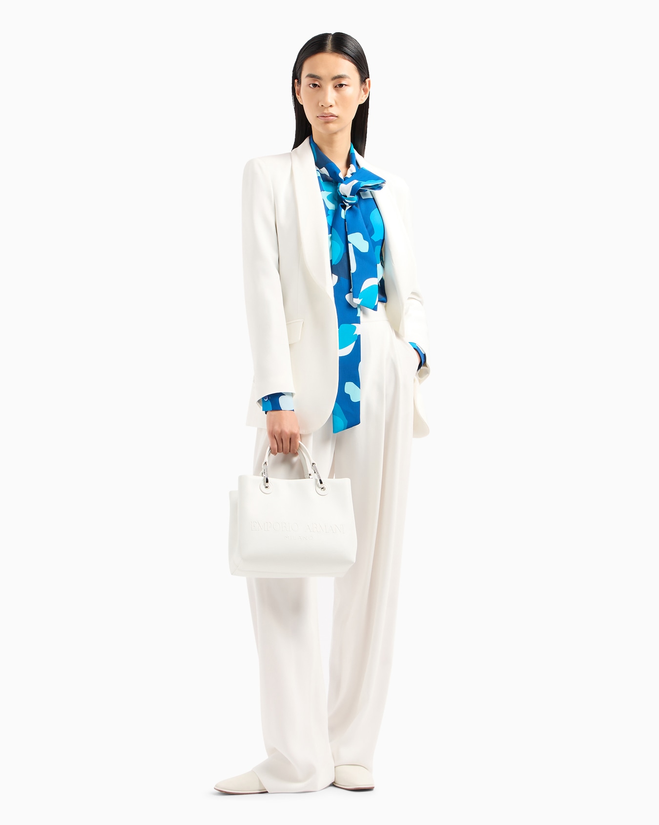 Bolso shopper MyEA pequeño con maxilogotipo en relieve Diapositiva 6