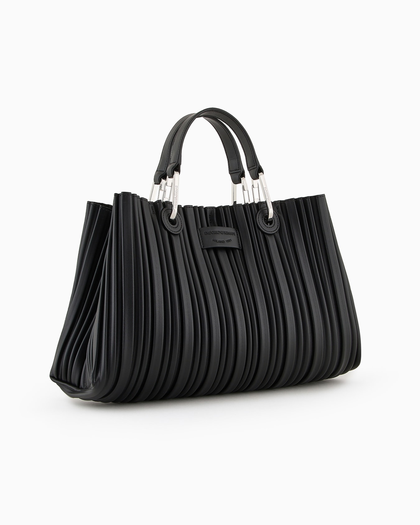 ASV MyEA small shopper bag in pleated, recycled faux nappa leather Slide 1