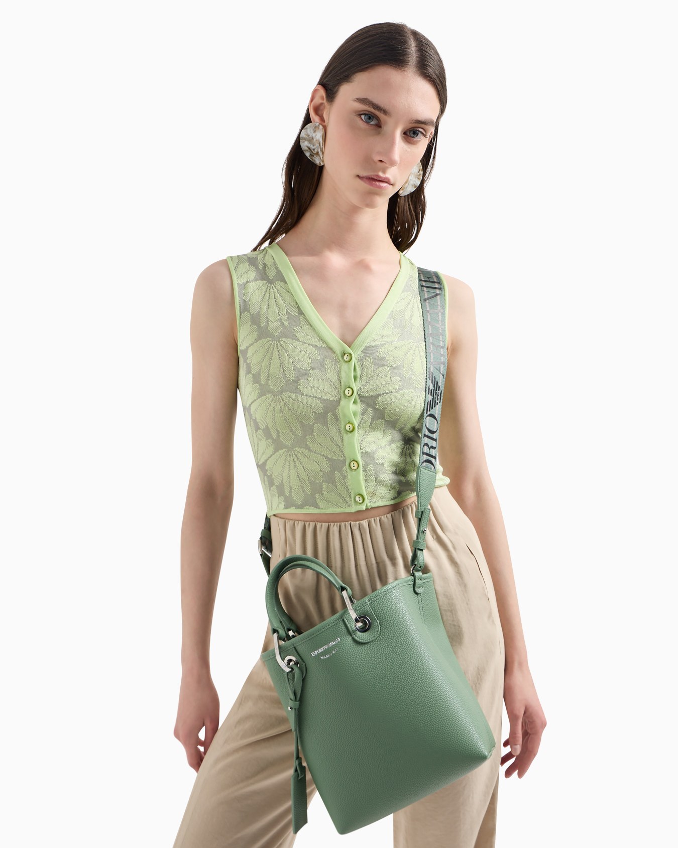 Bolso shopper vertical MyEA con estampado de ciervo Diapositiva 7