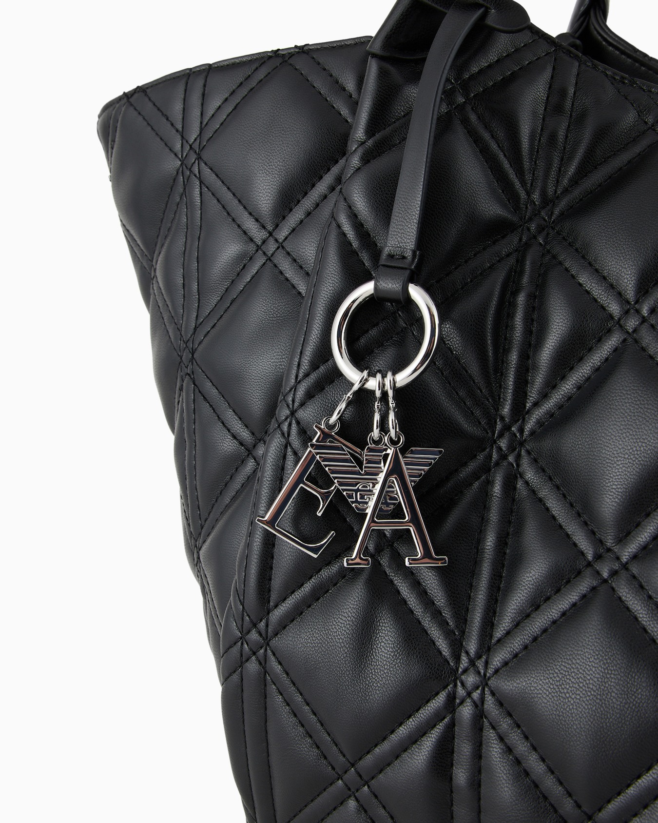 Grand sac cabas effet nappa matelassé Diapositive 4