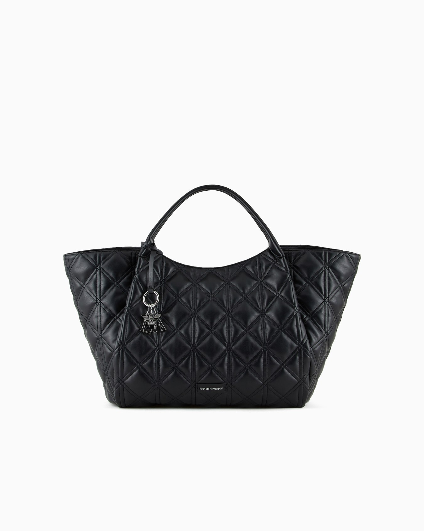 Grand sac cabas effet nappa matelassé Diapositive 0