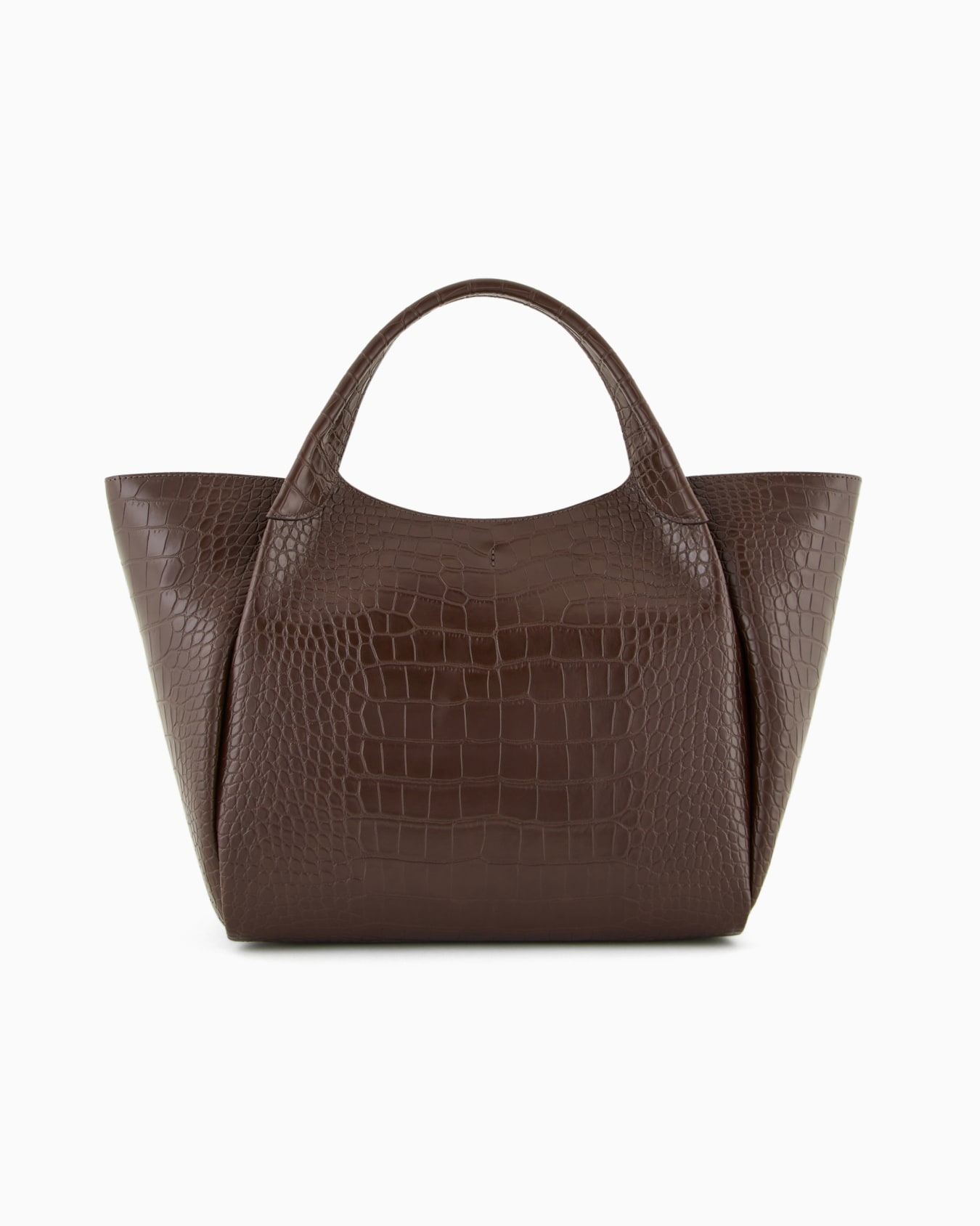 Shopper bag with mock-croc finish and logo charm Slide 2