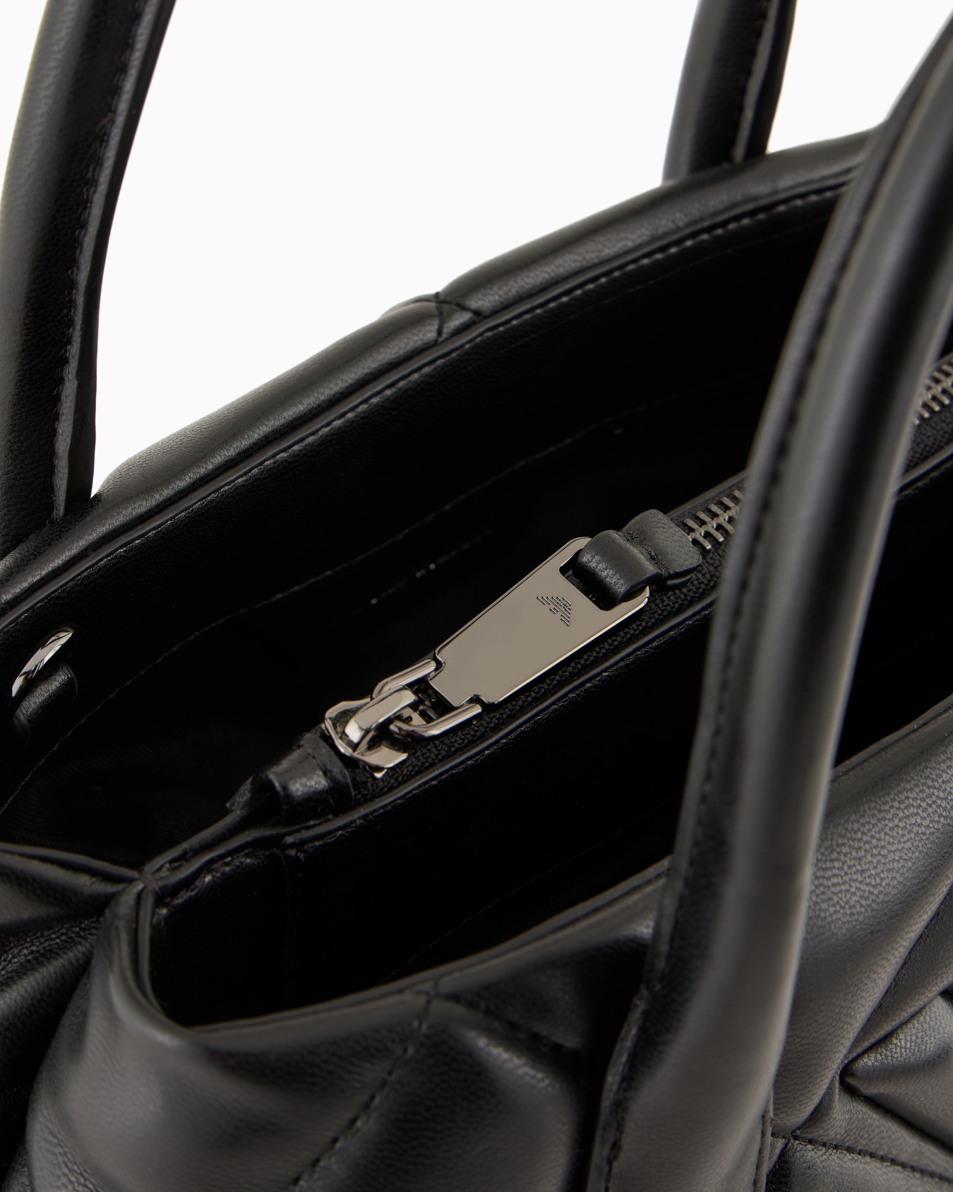 Quilted nappa leather-effect medium handbag Slide 3
