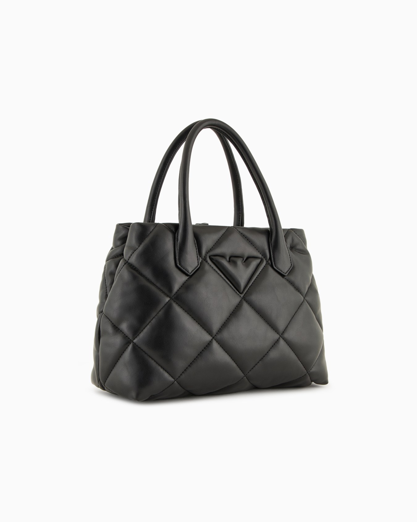 Quilted nappa leather-effect medium handbag Slide 1
