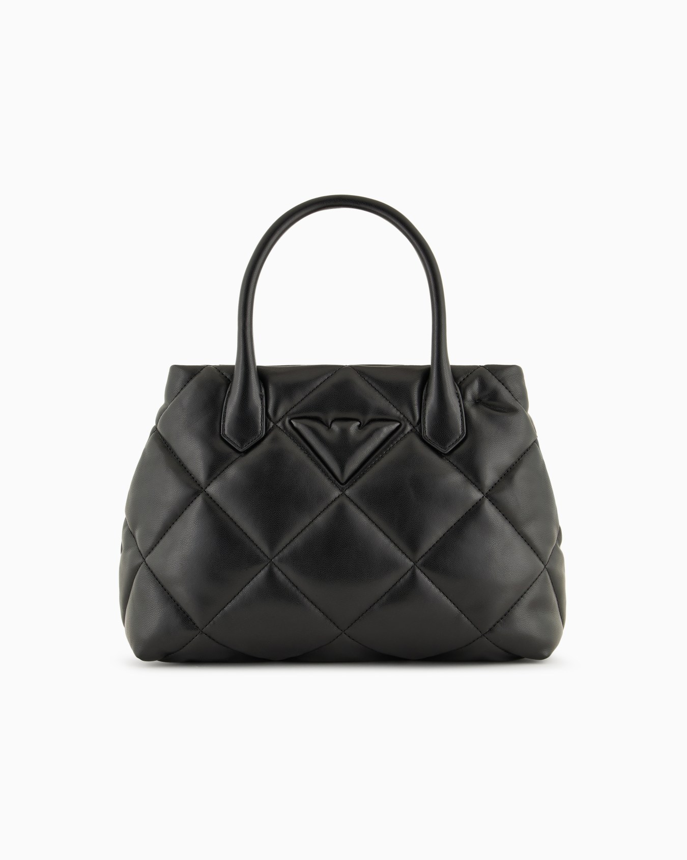 Quilted nappa leather-effect medium handbag Slide 0